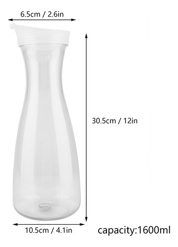 1600 Ml De Jugo Transparente Botella De Agua Jarra Jarra De