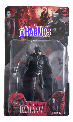 Muñeco Articulado Con Luz Bat Man Figura Negro 2022