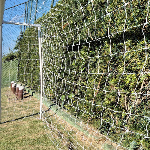 Par Rede Trave De Gol Society Suiço 4mts Fio 2 Caixote Nylon