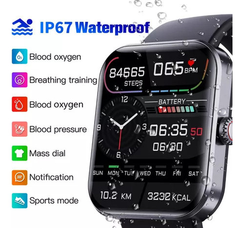 . Reloj Inteligente De Moda Con Monitor Deportivo