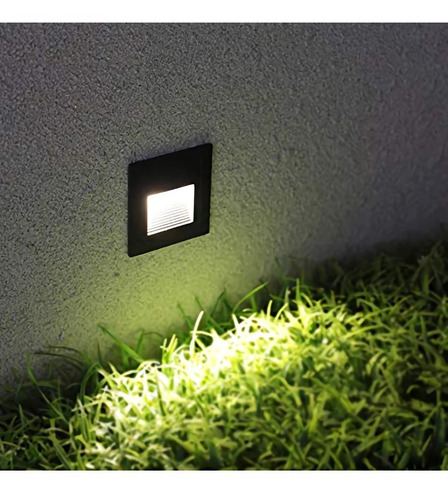 Imagen 7 de 9 de Aplique De Incrustar Nicho Led Guia Para Escalones 3w 3000k