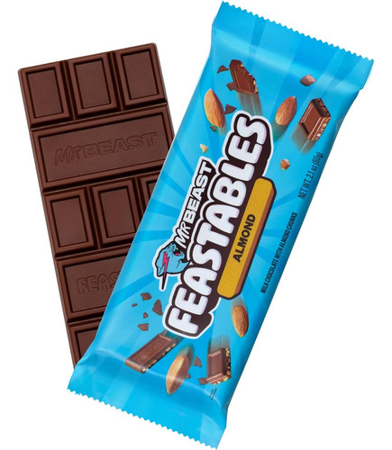 Chocolate Mr Beast Feastables 3 Barras 60g
