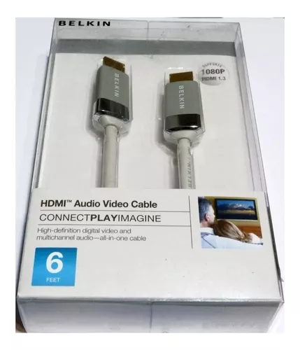 Belkin Belkin HDMI to HDMI Audio Video Cable 0.9m 3ft Full HDTV 1080p HDMI 1.3 