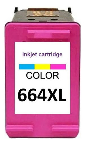 664 Xl Colorido Compatível Com Impressora Hp 1115, 2130,3636