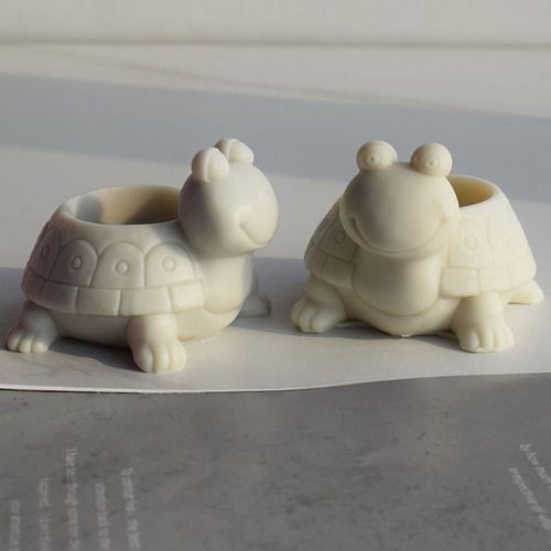 Molde Para Maceta Con Forma De Tortuga Y Resina De Silicona