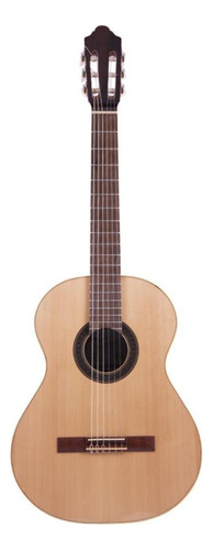 Guitarra criolla clásica Fonseca 50 50m para diestros natural nogal mate