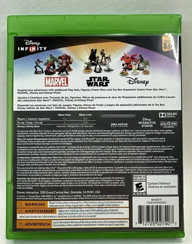 Disney Infinity 3.0 Xbox One Y Xbox Series X (Usado)