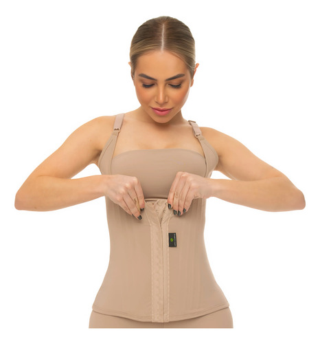 Cinta Corselet Modeladora Com Barbatanas Feminina Redutora