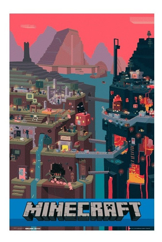 Poster Original Minecraft World