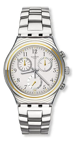 Reloj Swatch Irony Silvernow Con Esfera Plateada De Acero In