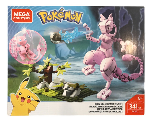 Pokemon Mew Vs Mewtwo Mega Construx Fvk77 341pz Mewtoo Clash (Usado)