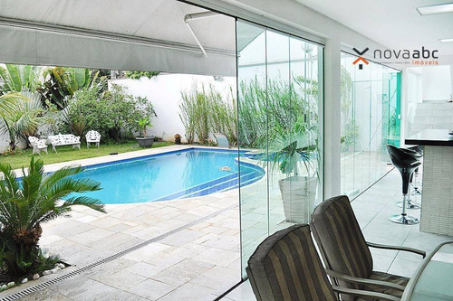 Sobrado Altíssimo Padrão À Venda, 400m², 3 Suítes, Sauna E Piscina Por R$ 3.200.000 - Vila Gilda - Santo André/sp - So0477