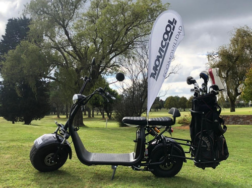 Moto Movicool Eléctric Carro Golf Pie Doble Bluetooth Alarm