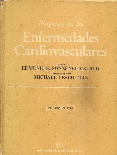 Libro Progresos En Las Enfermedades Cardiovasculares. (tomo