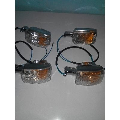 Luz De Cruce Para Moto Jaguar Cromada