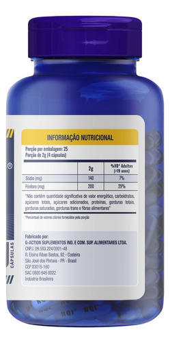 Nqi 100 Cápsulas Gauer Do Brasil- Com Nota Fiscal