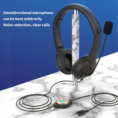 Auricular Con Micrófono Ajustable, Ideal Para Trabajo Remoto