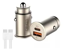 Comprar Ldnio Turbo Cargador Zinc Pd3.0 Qc4+ De 30w Ldnio Para Auto Carga Rápida Con Usb-c Cables De Datos