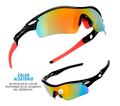 Gafas Deportivas Ciclismo 5 Lentes + Accesorios + Estuche
