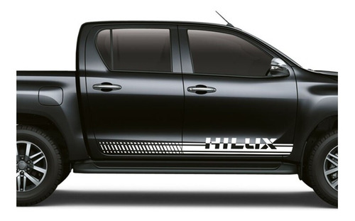 Sticker Franjas Para Puertas Compatible Con Hilux Mod.5