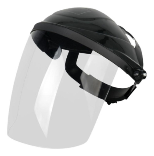 Equipo De Protección Del Casco De Top Negro Transparente