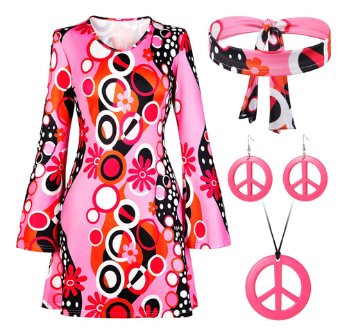 Haysandy - Disfraz Hippie Para Mujer, Fiesta De Halloween, D