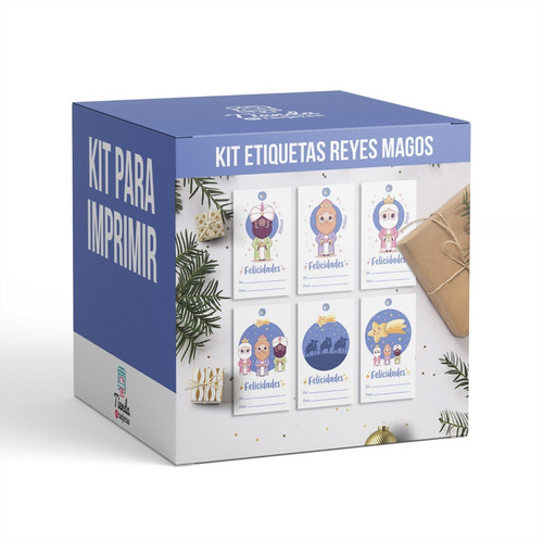 Imagen 1 de 3 de Etiquetas Tags Imprimibles Reyes Magos Para Regalos