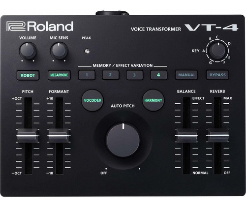 Roland Vt-4 Transformador Vocal Negro