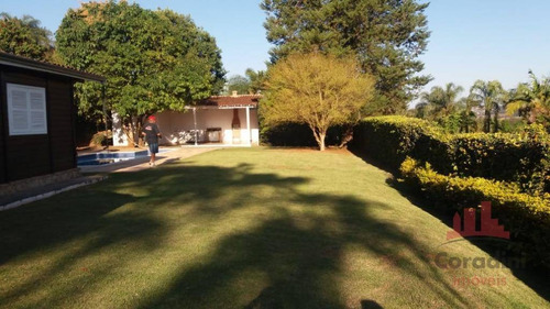 Chácara Com 3 Dormitórios À Venda, 1000 M² Por R$ 430.000,00 - Terras De San Marco - Itatiba/sp - Ch0126