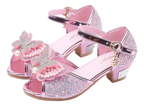 Sandalias Para Niñas Nuevas, Zapatos De Princesa Con Lazo De