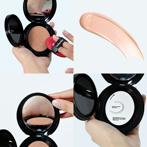 Gj Base De Maquillaje Con Colchón De Aire De Concha Negra