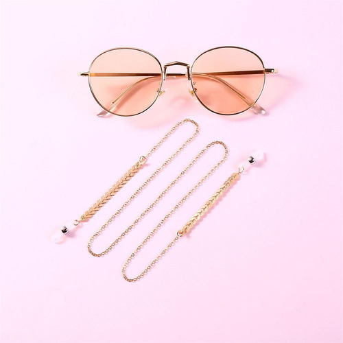 X Cadena Para Gafas De Sol Con Forma De Perlas, Soporte