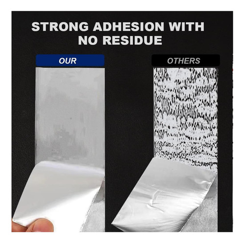 Cinta Adhesiva De Papel De Aluminio Resistente De 3,9 Mil, 2