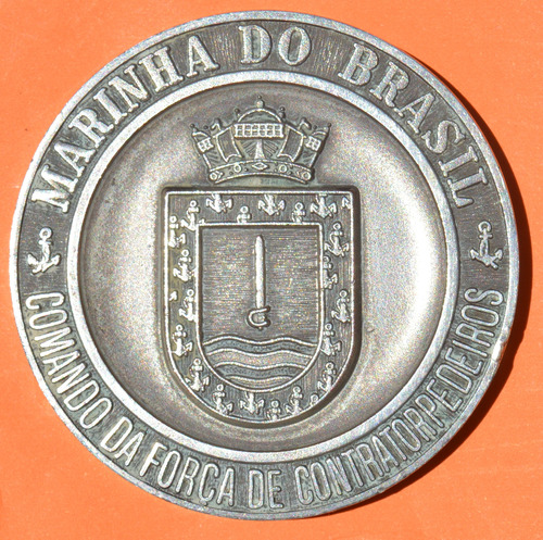 Antigua Medalla Marina De Brasil Conmemoración Xx 1967 1987