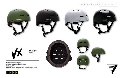 Casco de ciclismo, patinaje Vertigo VX negro mate S