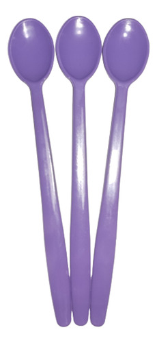 Colher Plástico Pp Sobremesa Sorvete Festa Roxa 18cm C/500 Cor Do Cabo Roxo