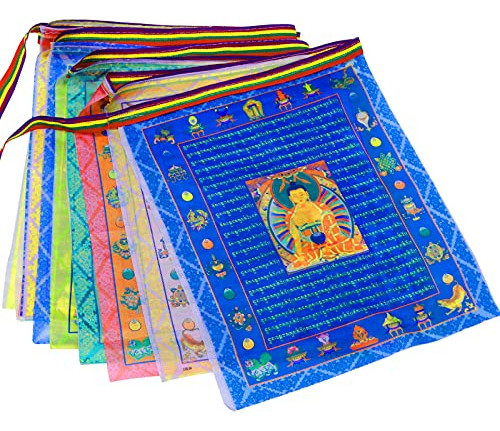 Tibetan Buddhist Prayer Flags Outdoor Meditation Flag-t...