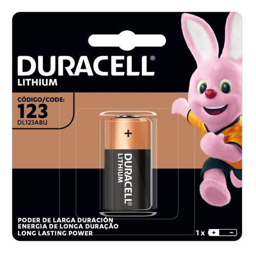 Pila De Litio Cr123a Duracell 3v.