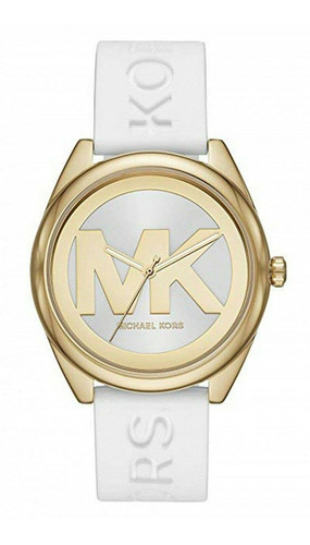 Reloj Mujer Michael Kors Mk7141 Cuarzo Pulso Blanco En