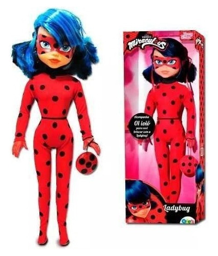 Boneca Miraculous Ladybug 55 Cm Baby Brink Original