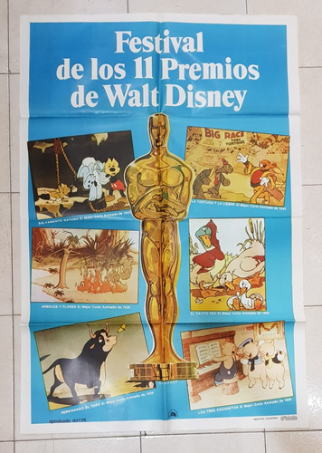 Antiguo Afiche De Cine Festival Walt Disney- Envio 