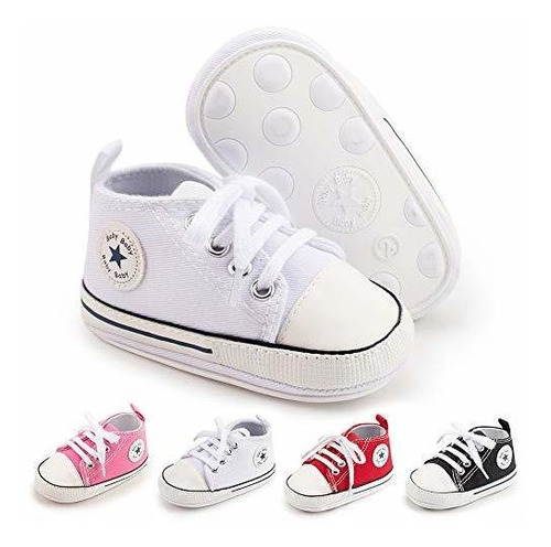 Meckior Bebé Niñas Niños Lienzo Zapatillas Suave 943qk