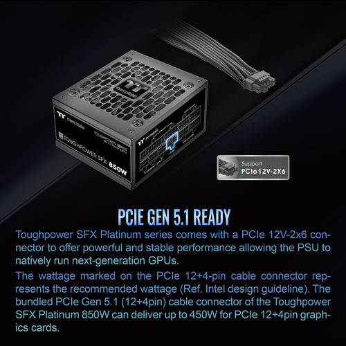 Fonte De Alimentação Thermaltake Toughpower Sfx 850w 80plus
