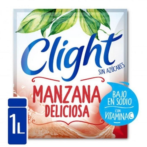 Jugo Clight Manzana Deliciosa 8 Grs X 3 Cajas De 20 Sobres