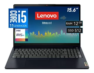 Laptop Lenovo Core I5, 512ssd, 12ram, 15.6fhd Azul