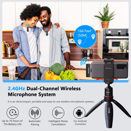 Micrófono Lavalier Inalámbrico Sevenoak, Cable Inalámbrico U