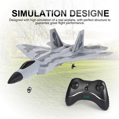 Avión De Combate Fx-822 F22 2,4 Ghz 290 Mm De Envergadura