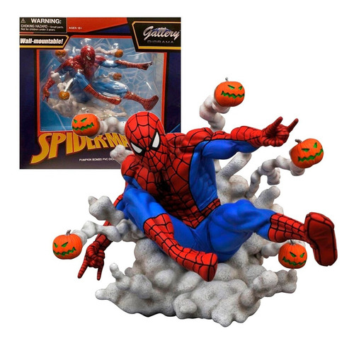 Marvel Diamond Gallery Spider Man Pumpkin Bombas Calabaza