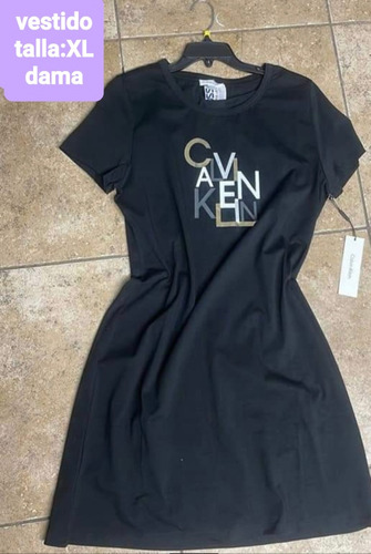 Vestido Calvin Klein Negro Original 