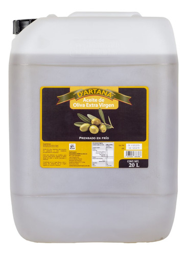 Aceite De Oliva Extra Virgen 20 Litros D'artana